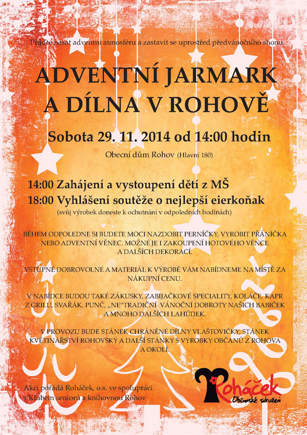 Adventn dlna a jarmark - Rohov