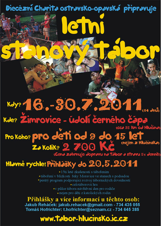 Letn stanov tbor pro dti z Hlunska a okol