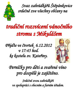Rozsvcen vnonho stromu 2012
